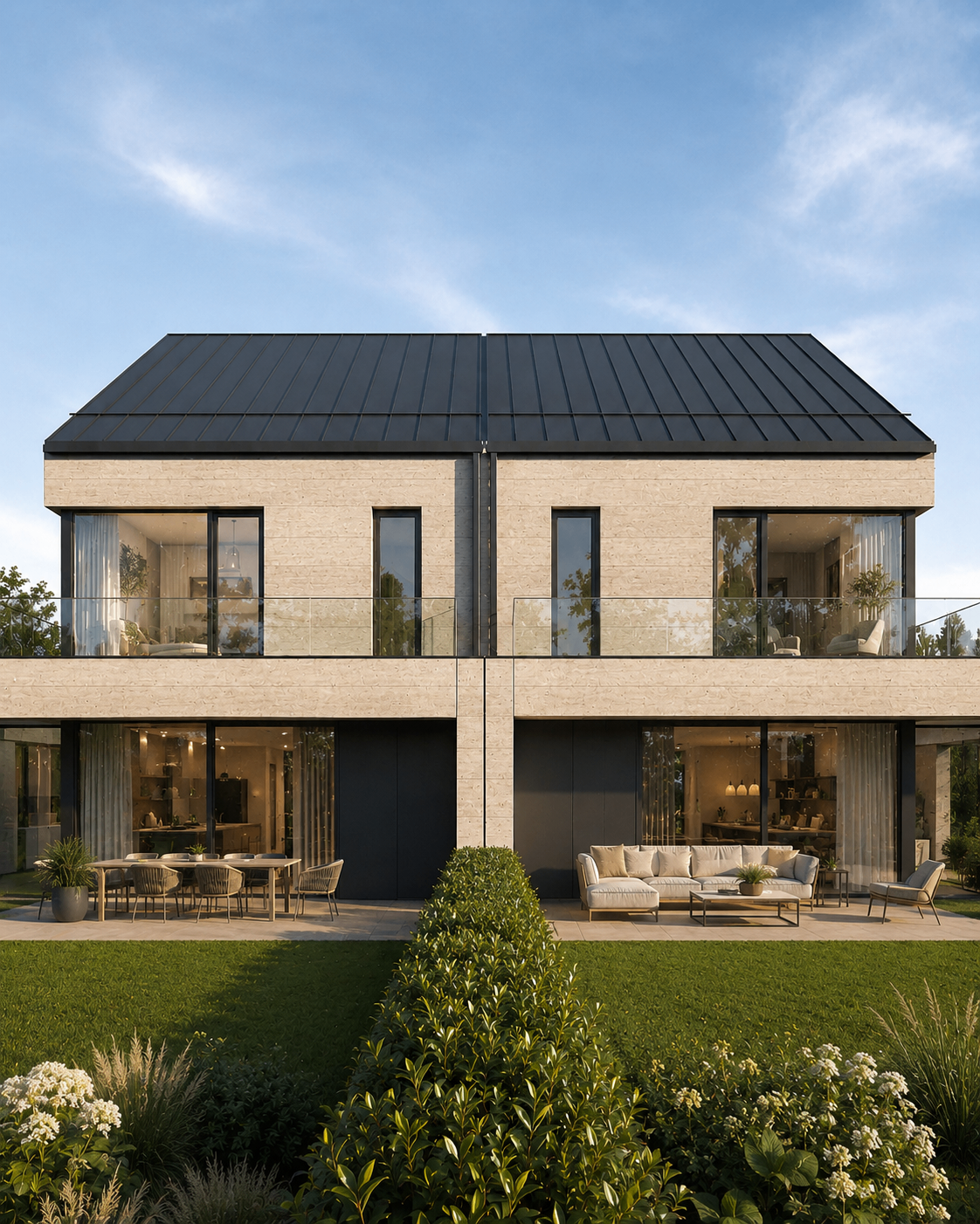 Doppelhaus · Genehmigungsplanung